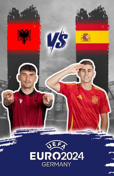 بازی آلبانی در مقابل اسپانیا