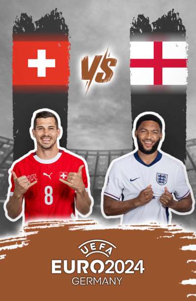بازی انگلیس در مقابل سوئیس